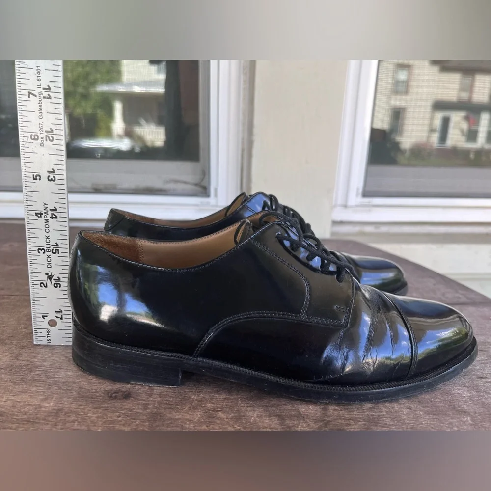 Cole Haan Caldwell Black Leather Cap Toe Oxford 9.5 EE 08330 MSRP $150